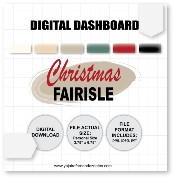 Christmas Fairisle DD1: Digital Dashboard - Image 3