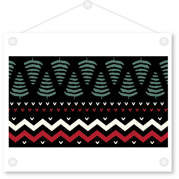 Christmas Fairisle DJC1: Digital Journaling Card