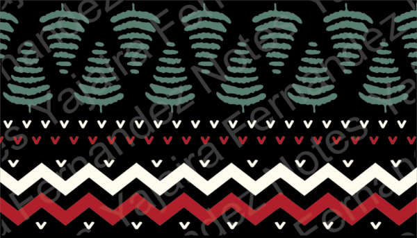 Christmas Fairisle DJC1: Digital Journaling Card - Image 2