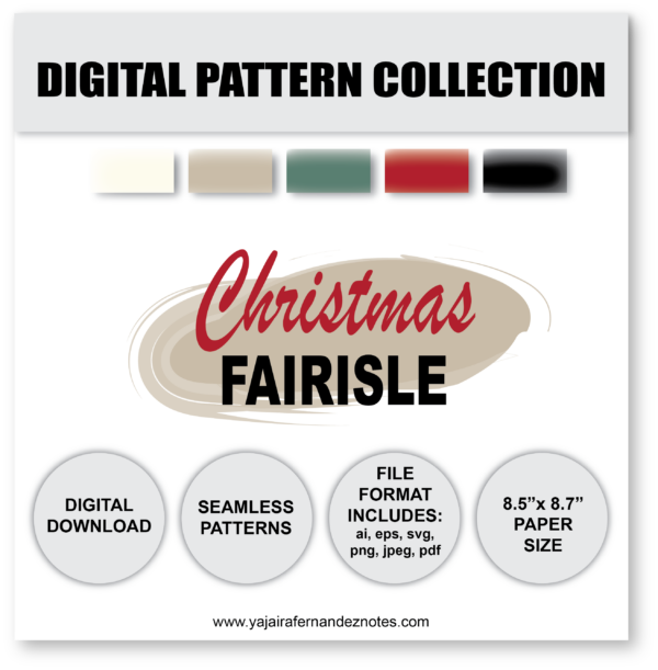 Christmas Fairisle DPC1: Digital Pattern Collection - Image 6