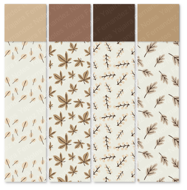 Fall Leaves Tonal DPC1: Digital Pattern Collection