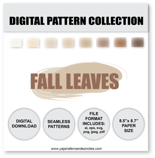Fall Leaves Tonal DPC1: Digital Pattern Collection - Image 6