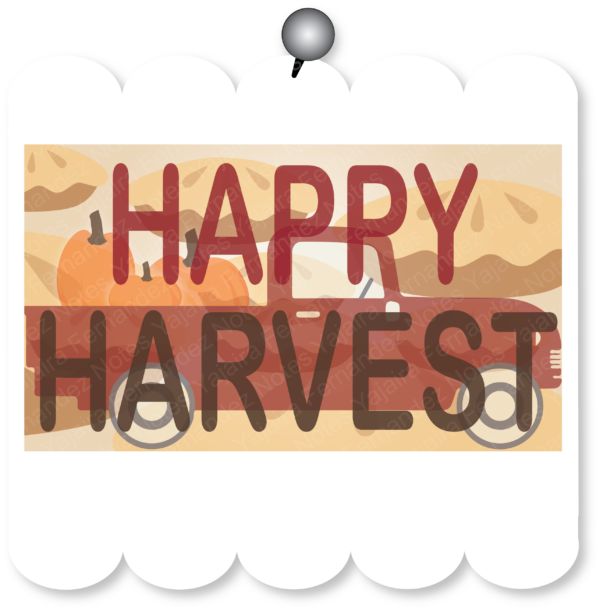 Happy Harvest DJC1: Digital Journaling Card